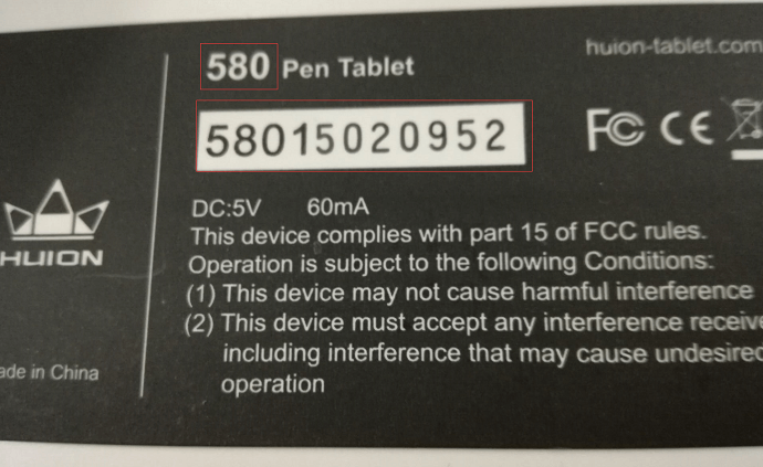绘王手绘板Huion580数位板