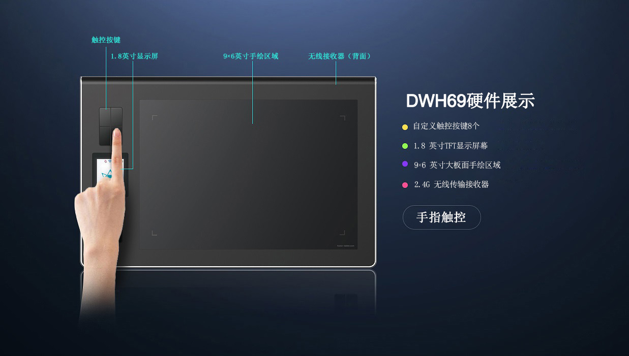 绘王数位板DWH69手绘板