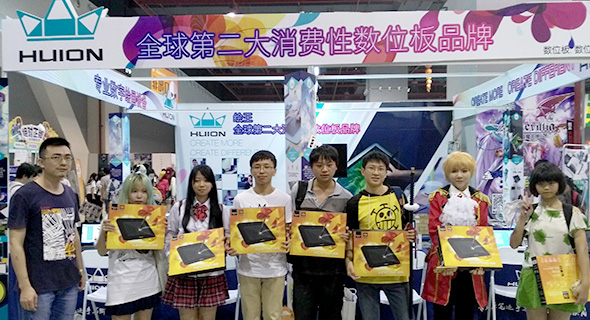广州漫展 绘王数位板漫展魅力收割一大票迷弟迷妹